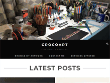 Tablet Screenshot of crocoart.com
